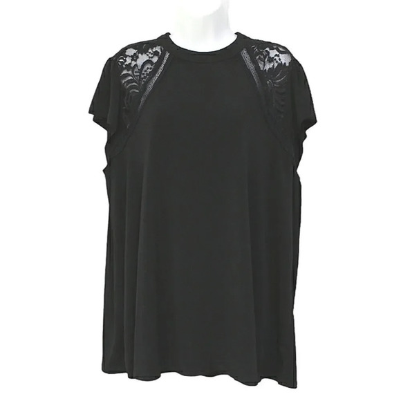 torrid Tops - Torrid 2 cap sleeve lace accent blouse 